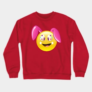 Easter Ears Emoji Shirt, bunny boys Girl Crewneck Sweatshirt